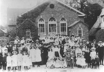 Moravian chapel and Sunday school about 1900 [Z50/96/40]